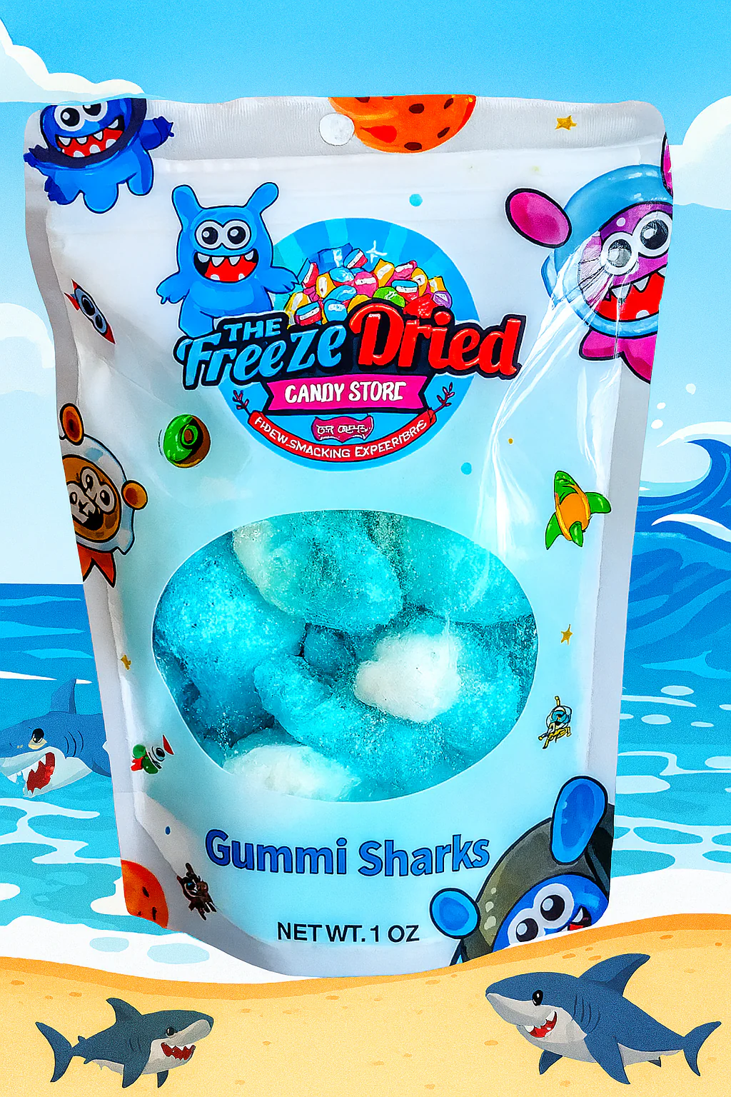Freeze Dried Gummi Sharks - Image 2
